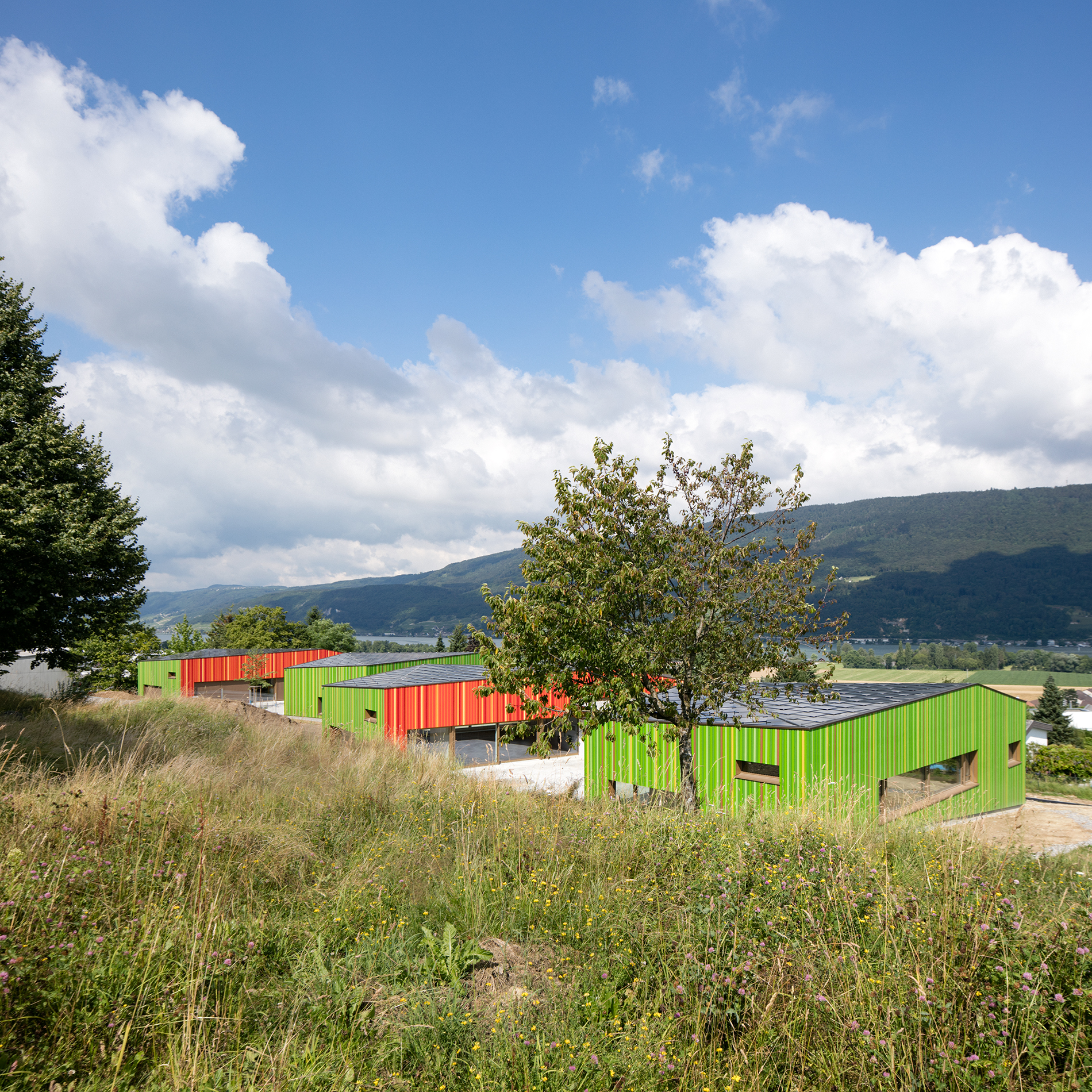 : Neubau zwei Doppelkindergärten, Ipsach, bauzeit architekten