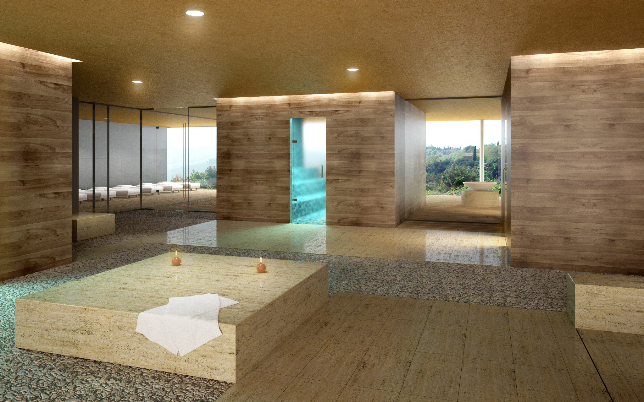 : Wellness-Hotel Castelfalfi, Italia, bauzeit architekten