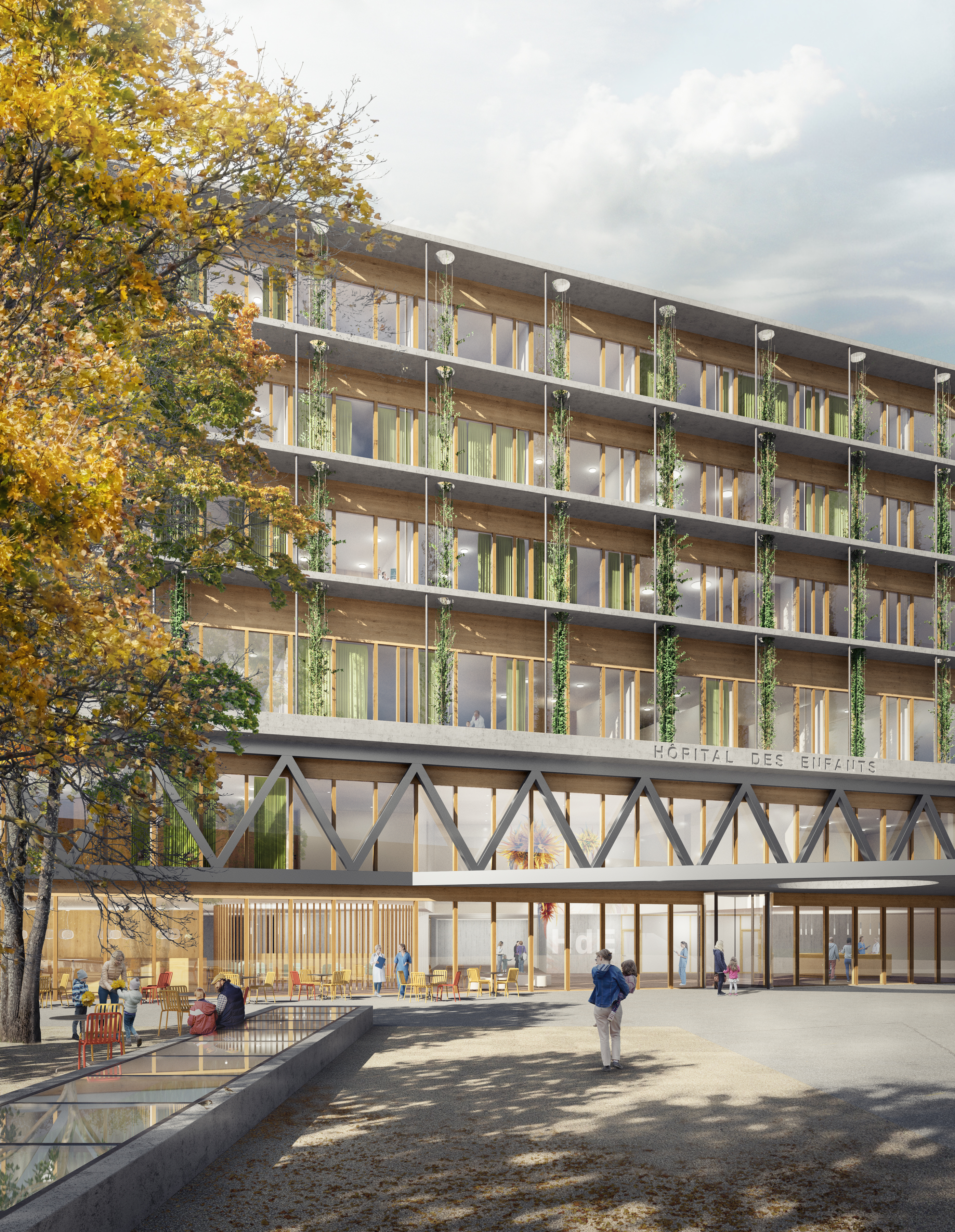 : Nouvel hôpital des enfants, Genève, bauzeit architekten